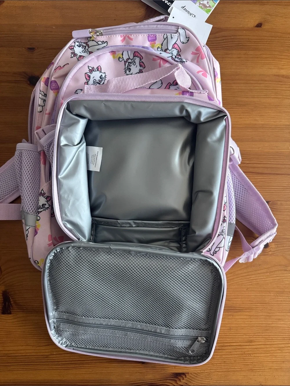 Disney Pink Aristocats “Marie” Kids Backpack with Matching Lunch Box Bag